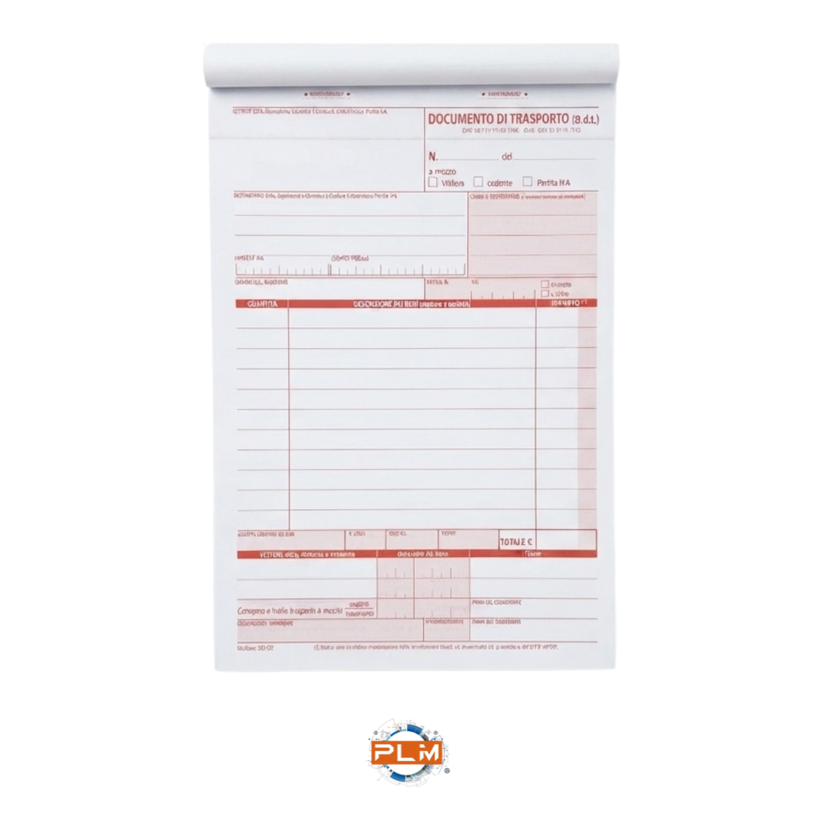 Documento di trasporto DDT A5 | Triplice copia | 14,8 x 22,5 cm