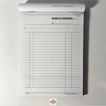 Buoni di consegna Data Ufficio A5 in triplice copia autoricalcanti - formato 15X21,5cm