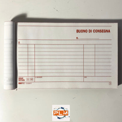 Buono di consegna Edipro 33X3 in triplice copia - Formato 17X10cm