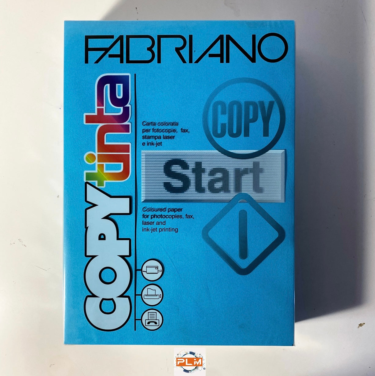 Carta A4 Fabriano 80gr formato 210X297mm 500 Fogli - colore cielo