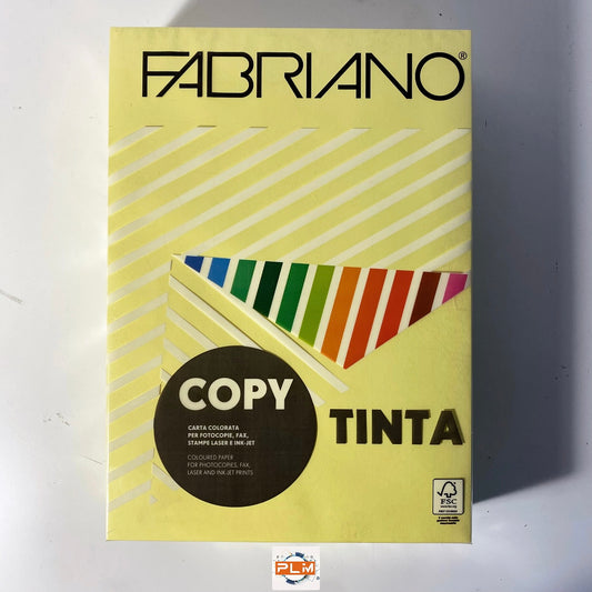 Carta A4 Fabriano 80gr formato 210X297mm 500 Fogli - colore banana