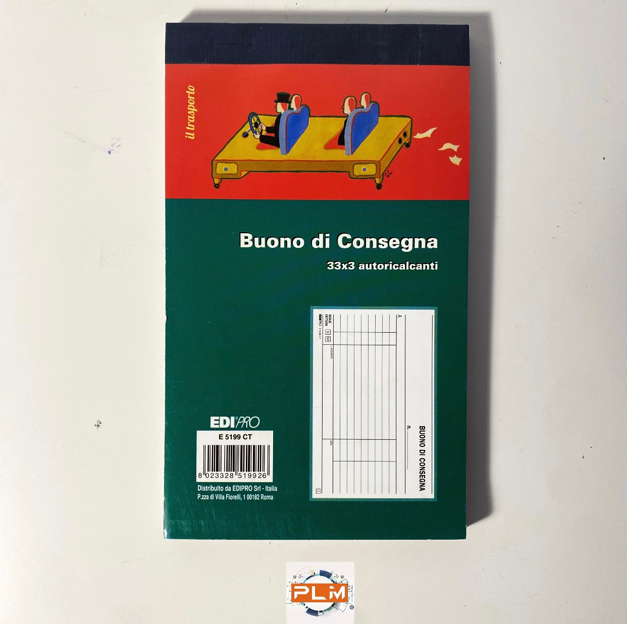 Buono di consegna Edipro 33X3 in triplice copia - Formato 17X10cm