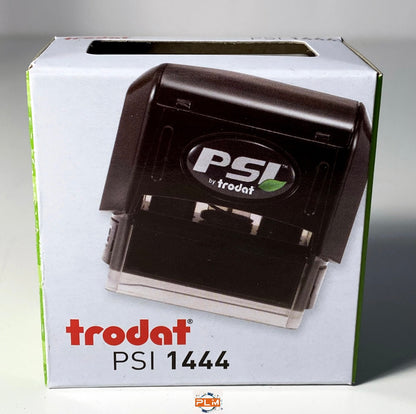 Timbro personalizzato Trodat PSI 1444 autoinchiostrante formato 18X48mm - testo e logo