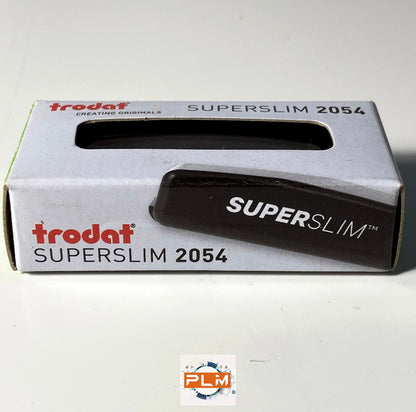 Timbro tascabile personalizzato Trodat SUPERSLIM 2054 autoinchiostrante formato 14X46mm