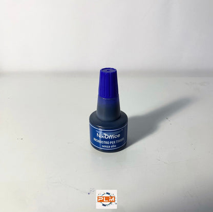 Inchiostro per timbri - senza olio 30ml - colore blu