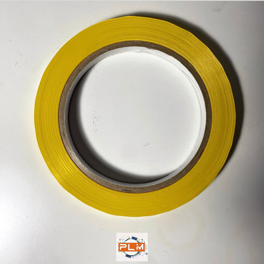 Rotolo nastro sigilla sacchetti in PVC adesivo 9X66mt colore giallo qualità premium