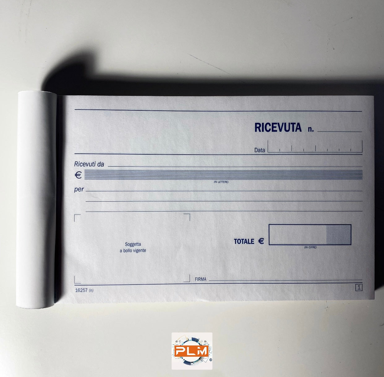 Blocco ricevute generiche denaro DATA UFFICIO 50x2 moduli duplice copia autoricalcanti