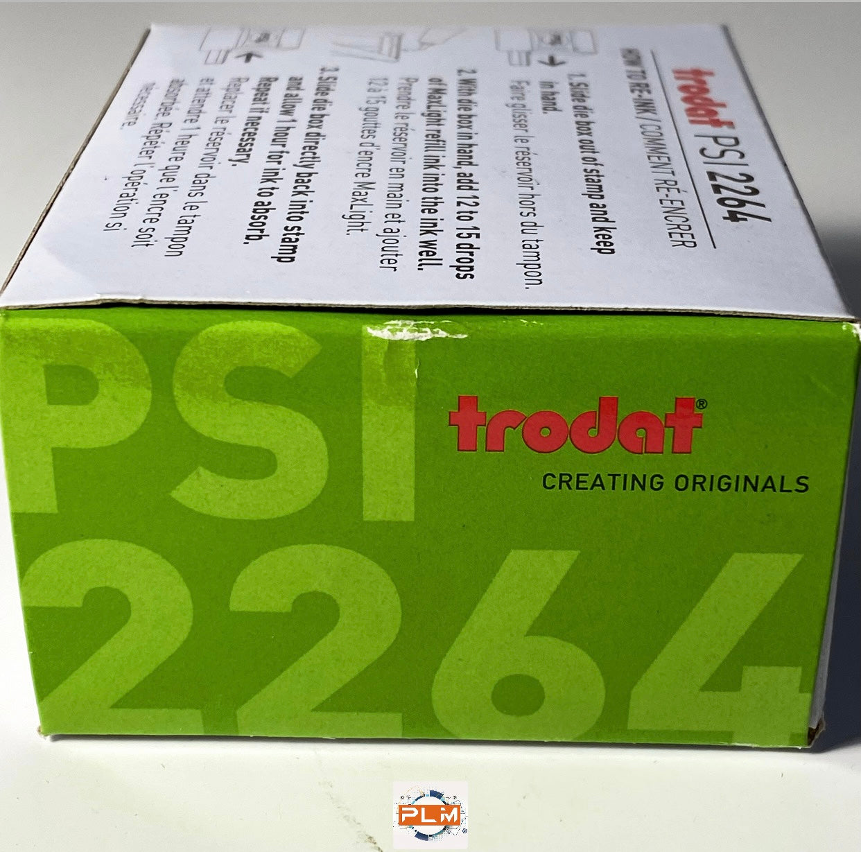 Timbro personalizzato Trodat PSI 2264 autoinchiostrante formato 25X67mm - testo e logo