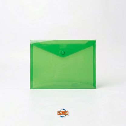 Confezione 10 buste A4 con bottone | Colori fluo assortiti