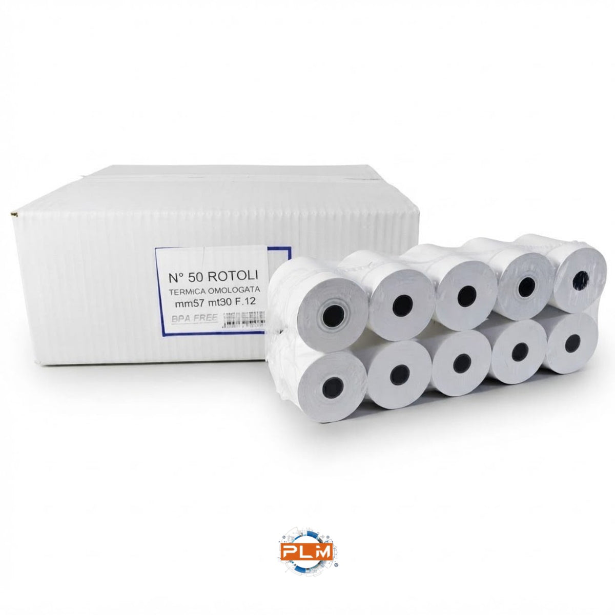 Rotoli carta termica omologata per registratore di cassa 57 mm X 30 m | Anima F.12