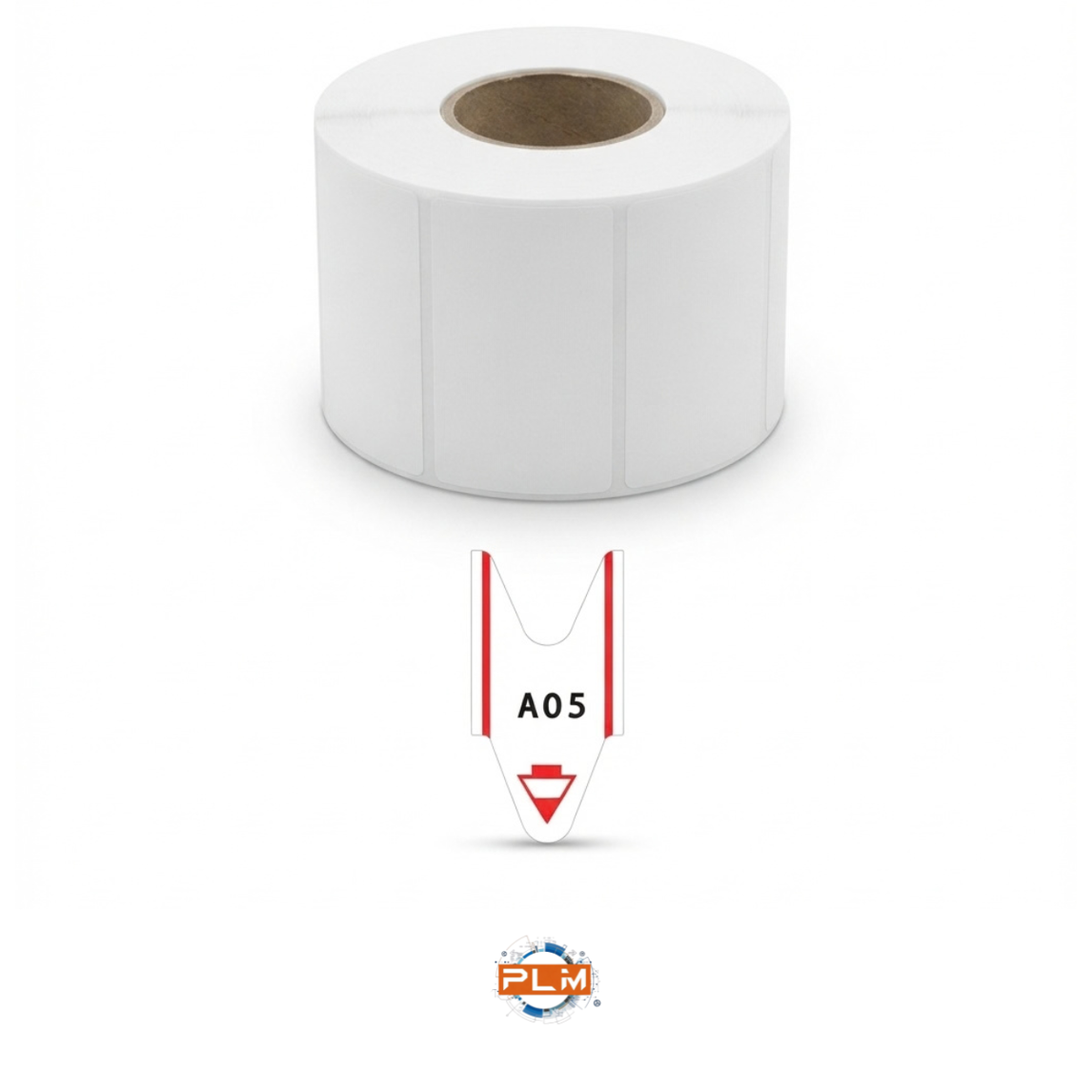 Rotolo eliminacode a rondine rosso, carta numerata per dispenser