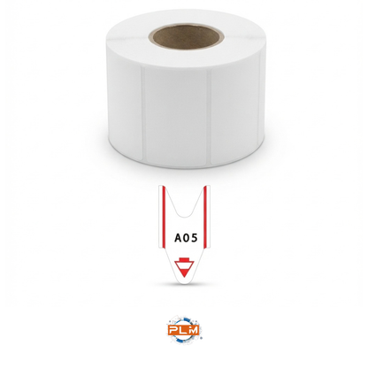 Rotolo eliminacode a rondine rosso, carta numerata per dispenser