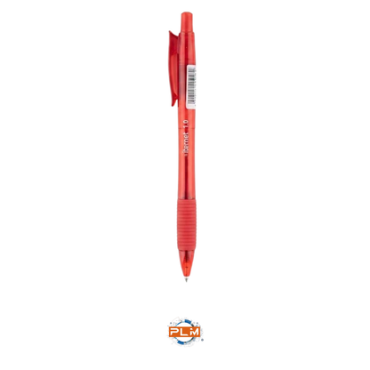 Penna a sfera a scatto Iternet con inchiostro rosso e punta da 1,0 mm