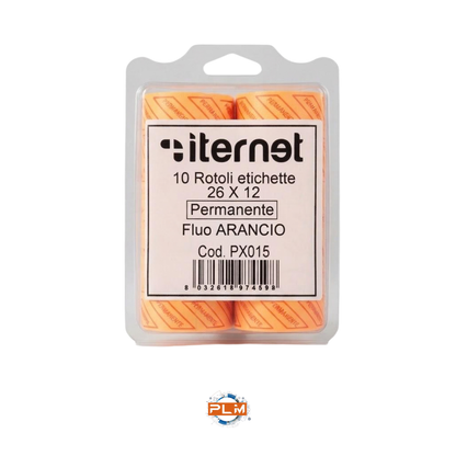10 Rotoli etichette per prezzatrice 26 × 12 mm | 4 Colori