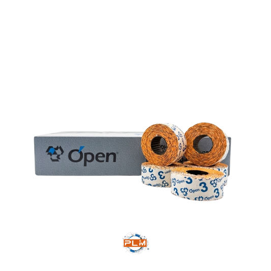 Rotolo etichette adesive arancioni per prezzatrice 26 × 12 mm