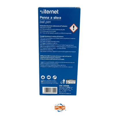 Penna a Sfera Iternet Nera 1,0 mm – Scrittura Scorrevole