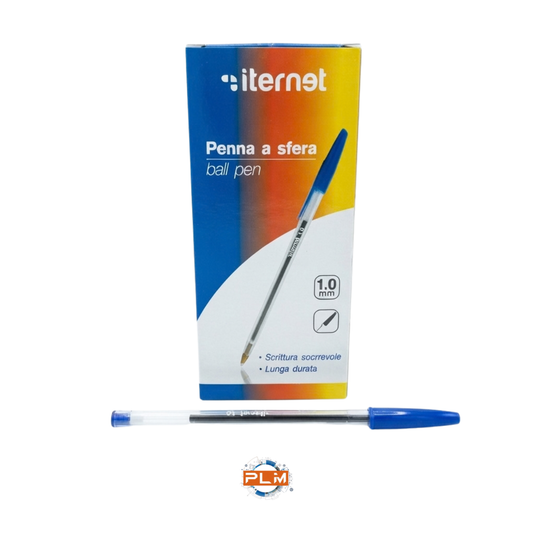 Penna a Sfera Iternet Blu 1,0 mm – Scrittura Scorrevole