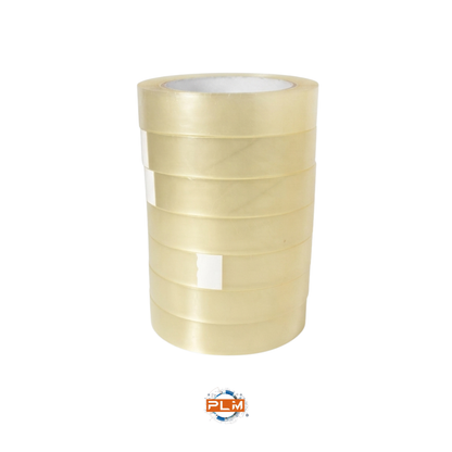 Confezione da 8 rotoli di nastro adesivo trasparente 19 mm x 66 m