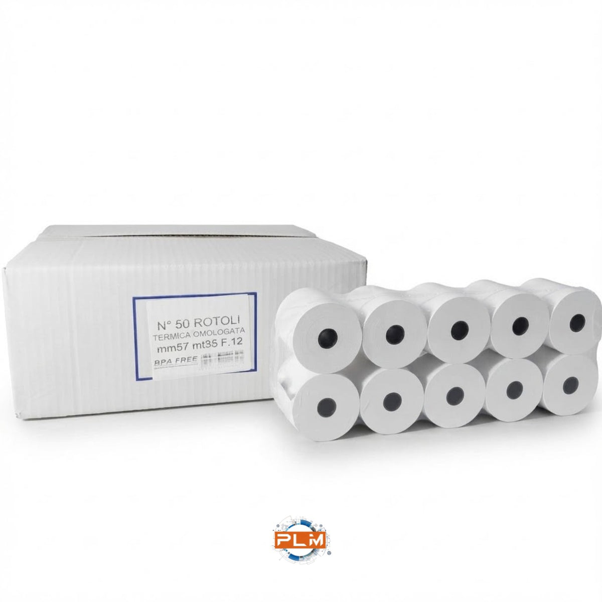Rotoli carta termica omologata per registratori di cassa 57 mm X 35 m | Anima F.12